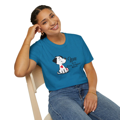 Love is a Four-Legged Word Unisex T-Shirt