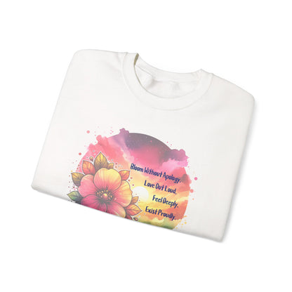 Bloom Without Apology Unisex Crewneck Sweatshirt