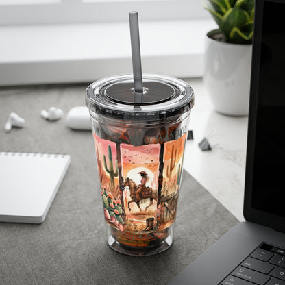 Not All Who Wander Are Lost 16oz Insulated Tumbler with Straw