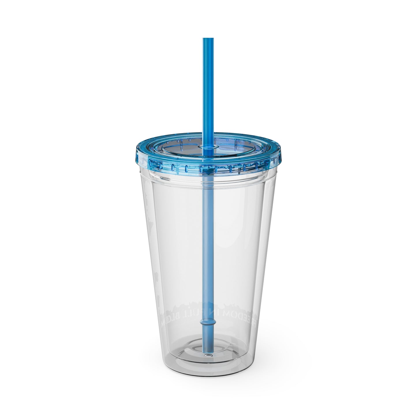 Patriotic Floral 16oz. Insulated Tumbler with Straw