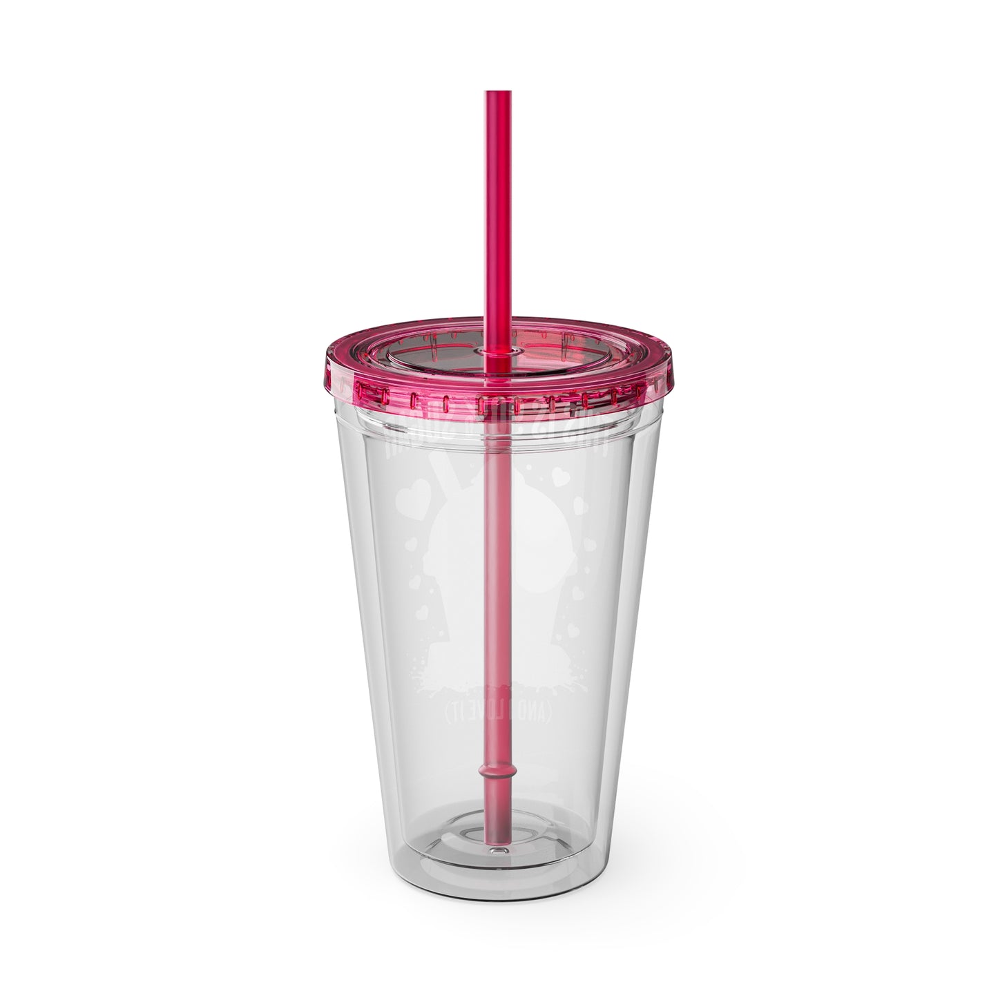 90% Sugar 16oz Insulated Tumbler with Straw