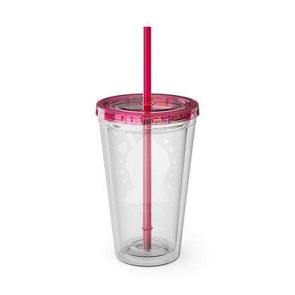 90% Sugar 16oz Insulated Tumbler with Straw
