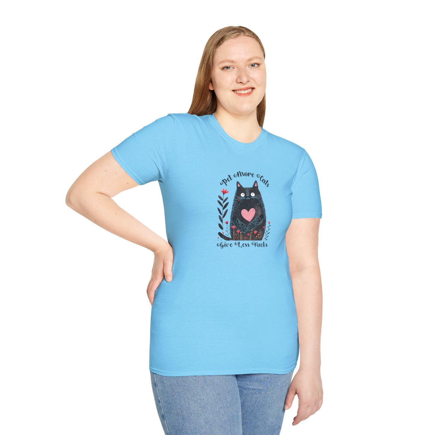 Pet More Cats Give Less F*cks Unisex T-Shirt