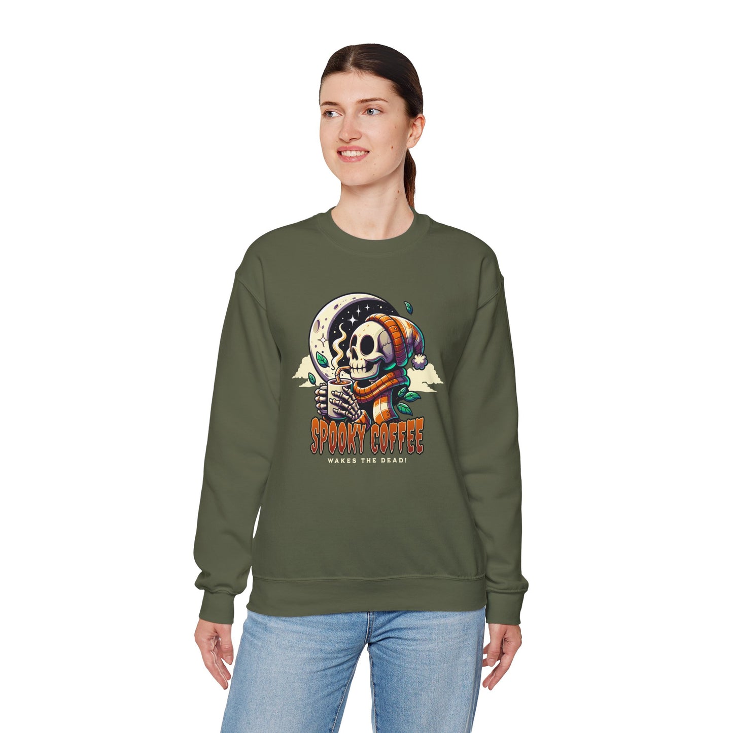 Spooky Coffee Crewneck Sweatshirt
