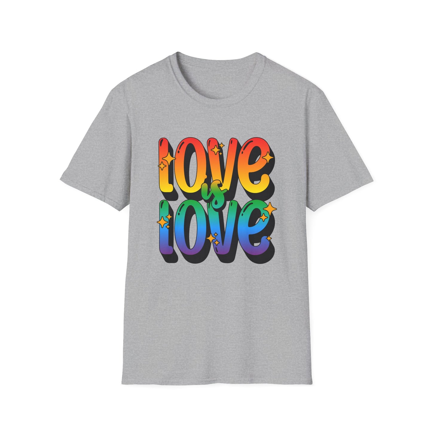 Love is Love Rainbow Unisex Graphic T-Shirt