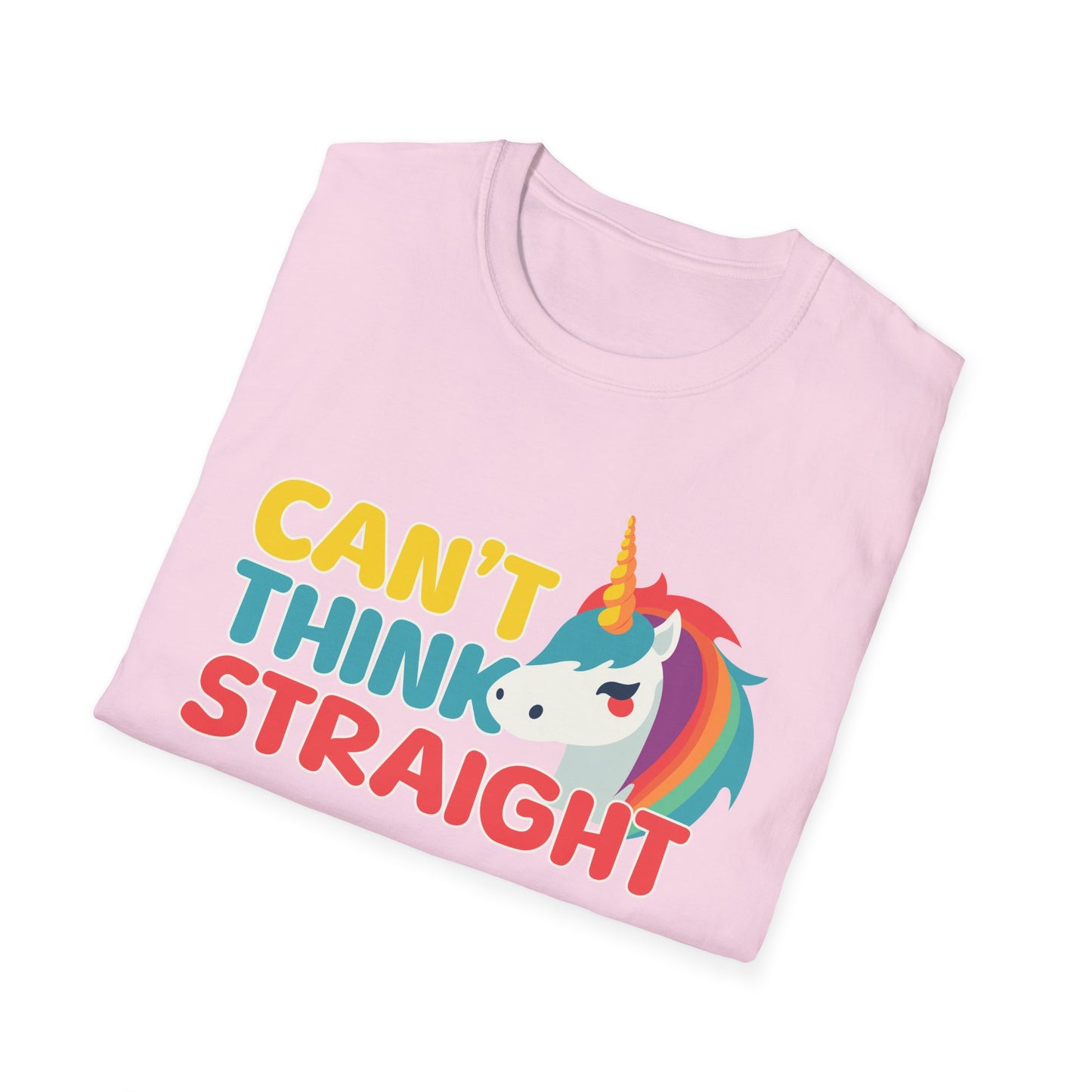 Unicorn Can't Think Straight Unisex Graphic T-Shirt