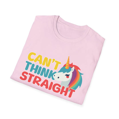 Unicorn Can't Think Straight Unisex Graphic T-Shirt