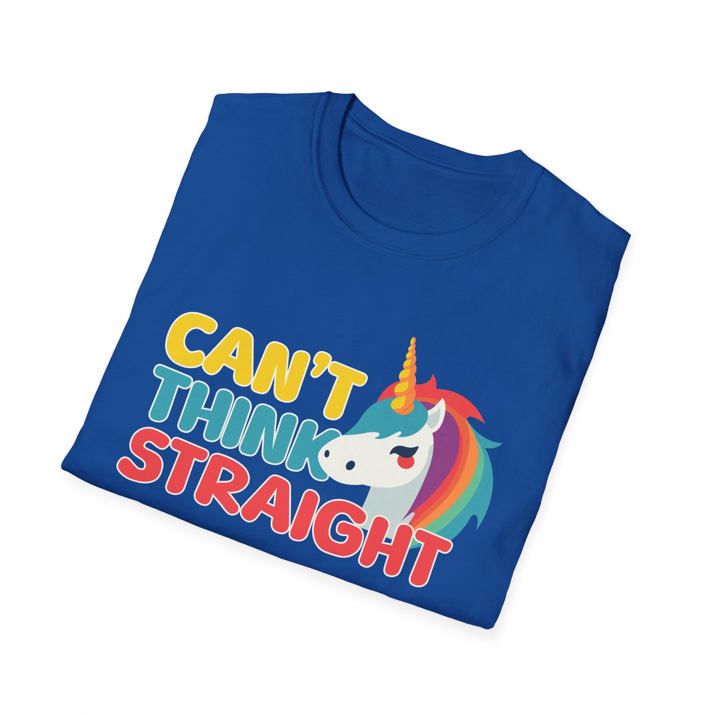 Unicorn Can't Think Straight Unisex Graphic T-Shirt