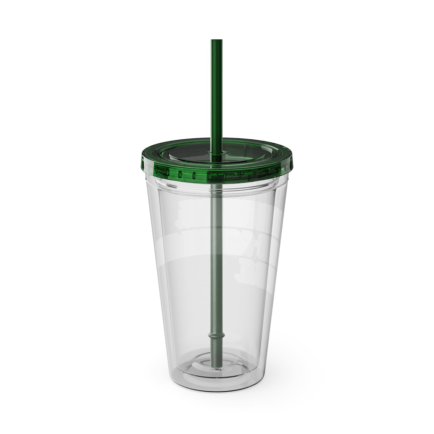Overthinking. Overcaffeinated. Over It 16oz Insulated Tumbler with Straw