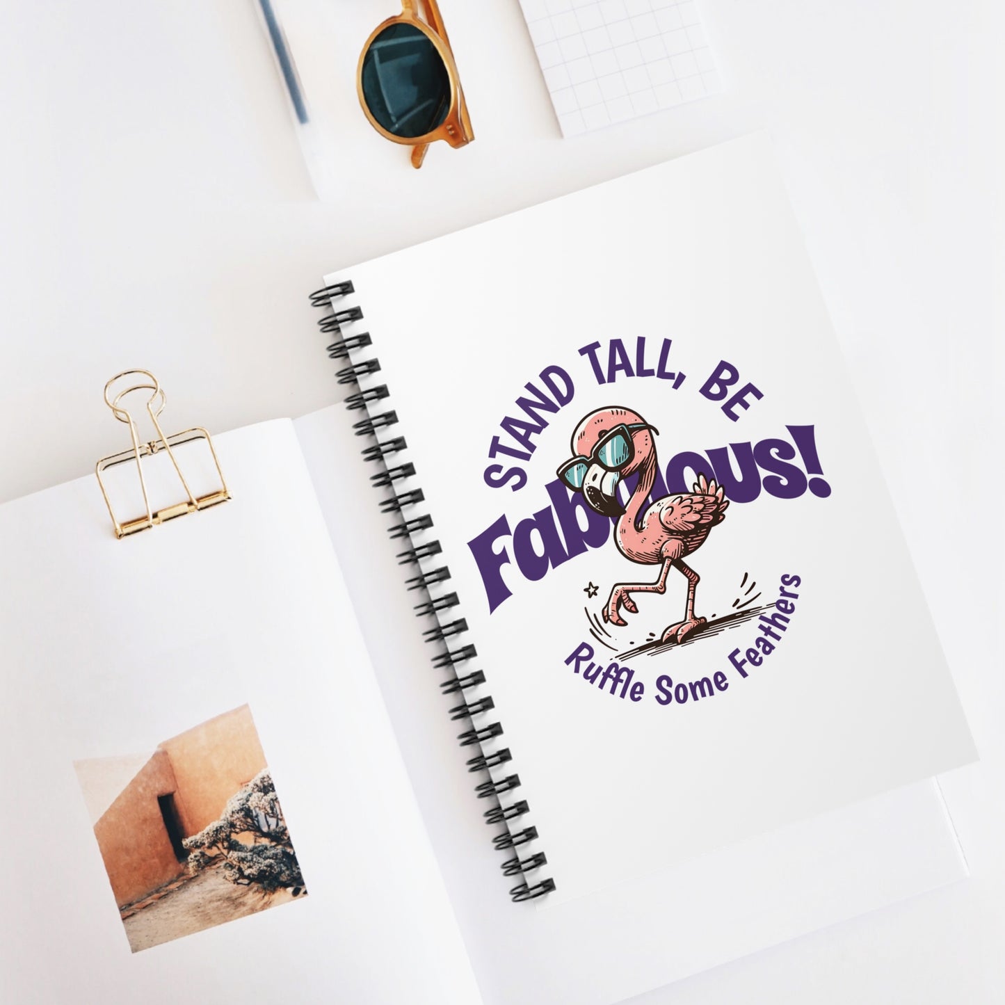 Fabulous Flamingo Spiral Journal Notebook