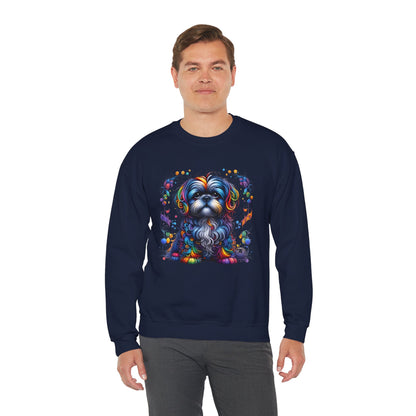 Colorful Shih Tzu Unisex Crewneck Sweatshirt