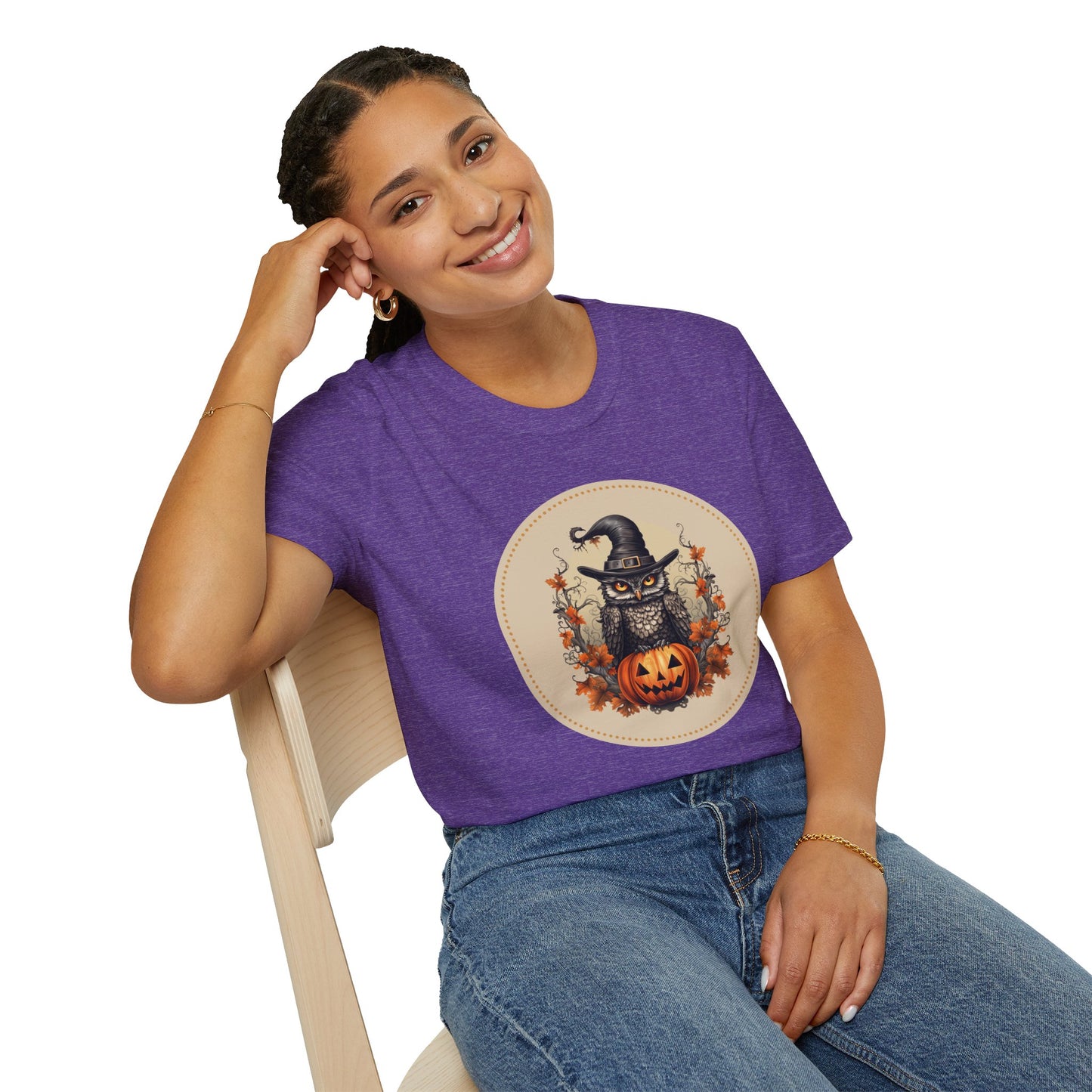 Halloween Owl Unisex Graphic T-Shirt
