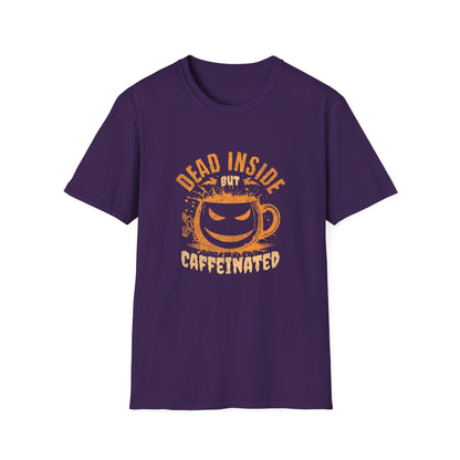 Dead Inside But Caffeinated Unisex Graphic T-Shirt