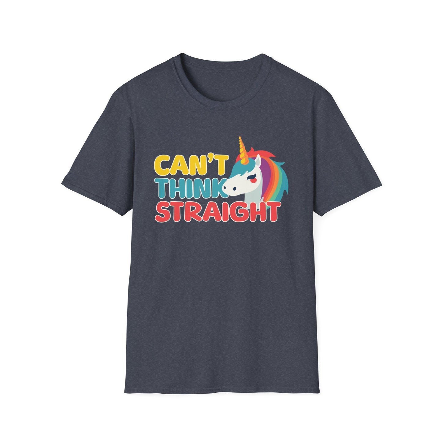 Unicorn Can't Think Straight Unisex Graphic T-Shirt