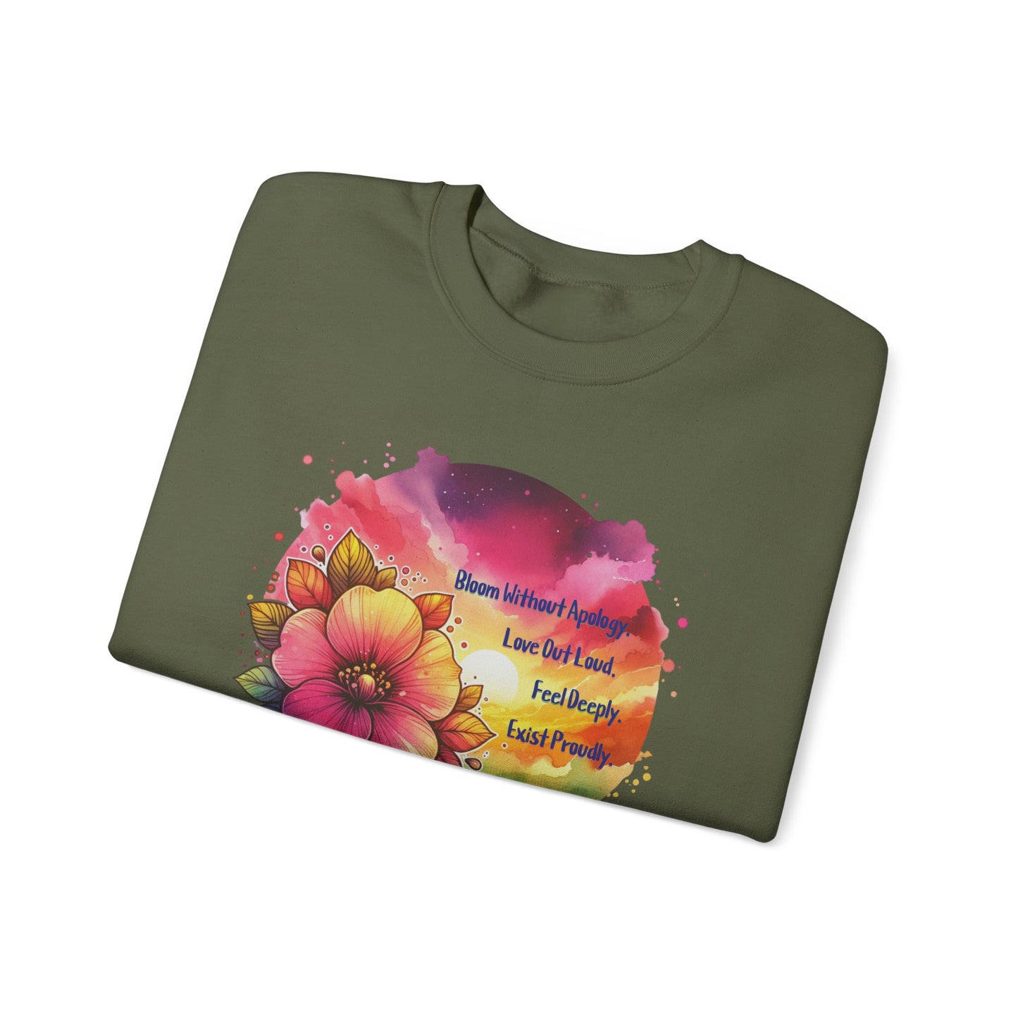Bloom Without Apology Unisex Crewneck Sweatshirt