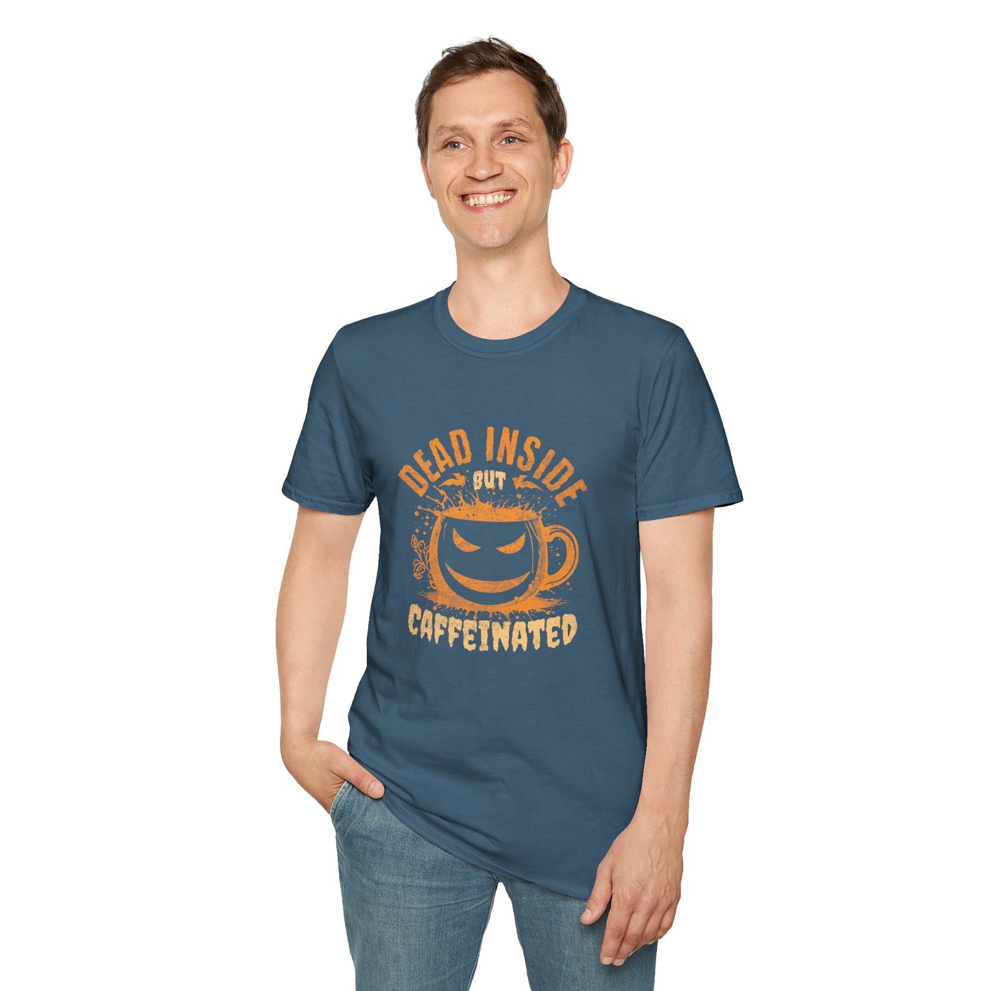 Dead Inside But Caffeinated Unisex Graphic T-Shirt