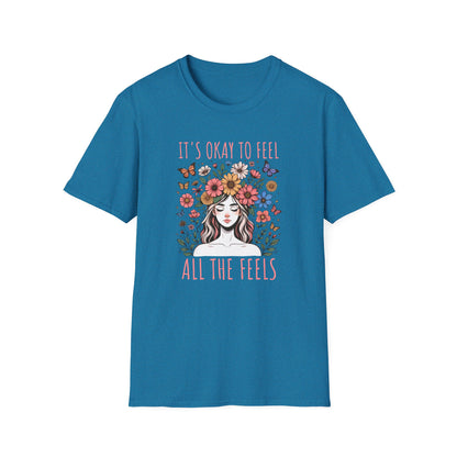 It's Okay to Feel All the Feels Unisex Graphic T-Shirt