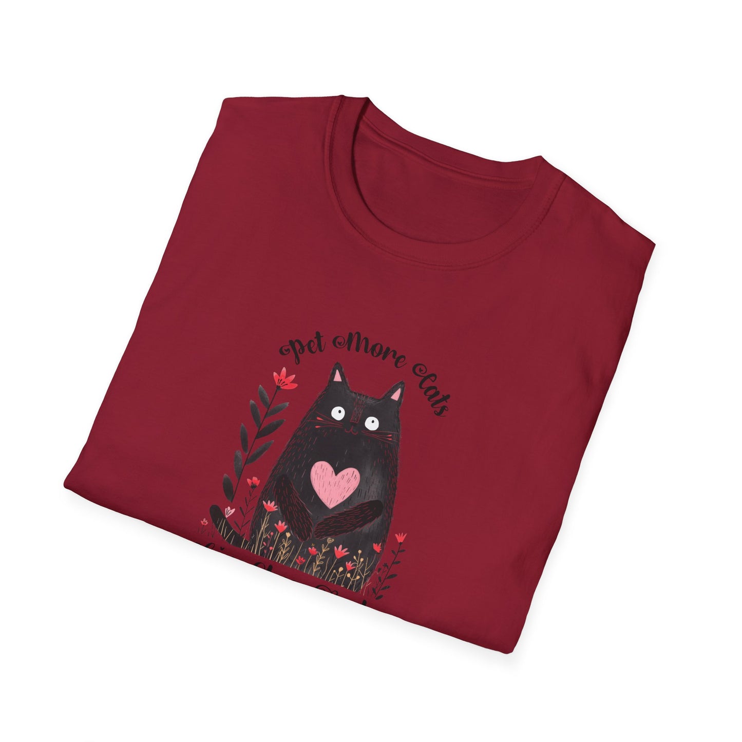 Pet More Cats Give Less F*cks Unisex T-Shirt