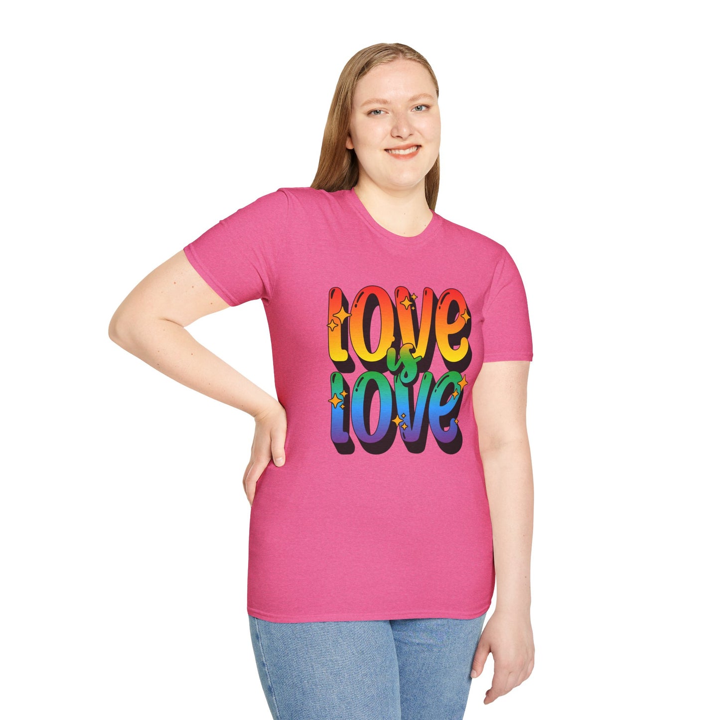 Love is Love Rainbow Unisex Graphic T-Shirt