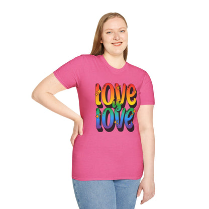 Love is Love Rainbow Unisex Graphic T-Shirt
