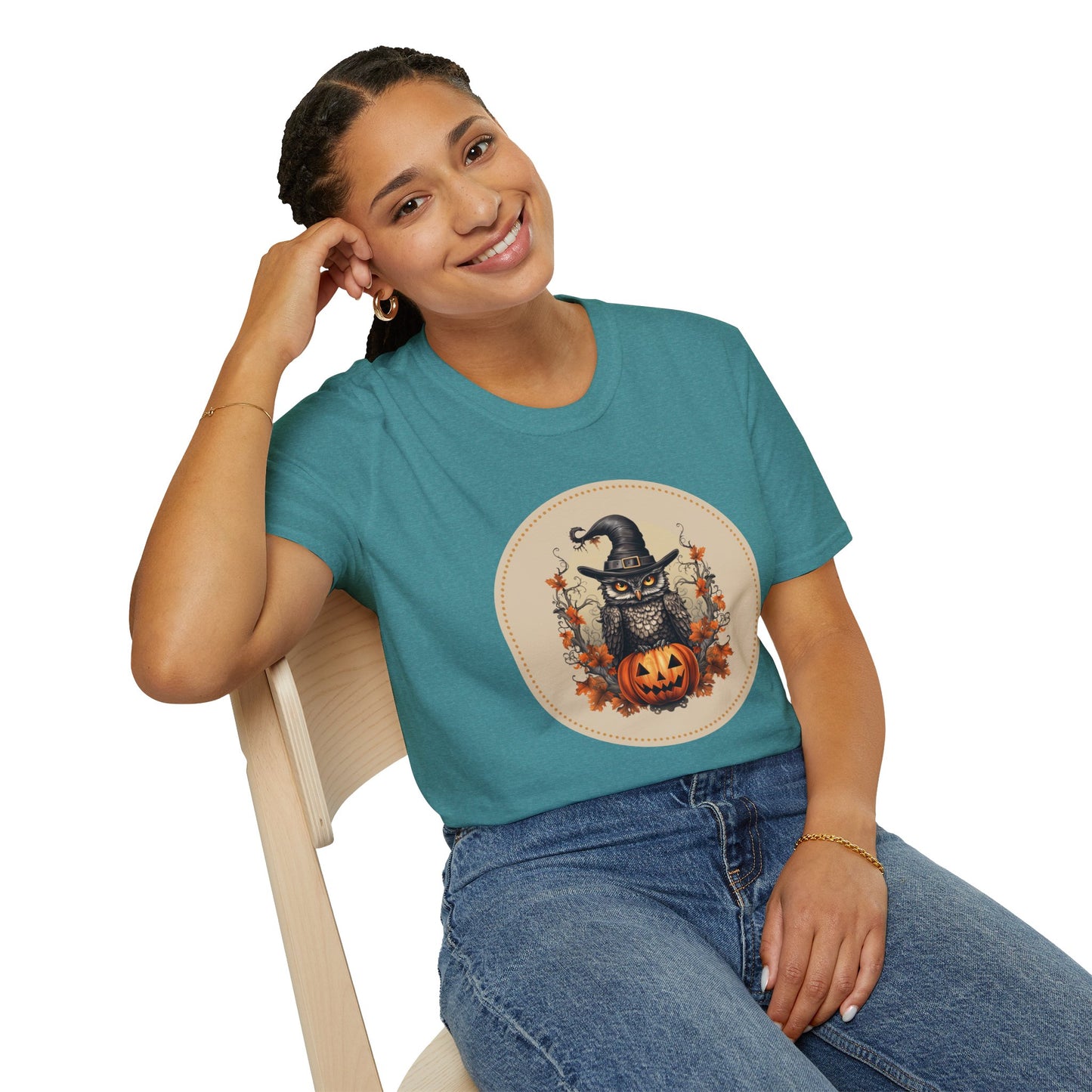 Halloween Owl Unisex Graphic T-Shirt