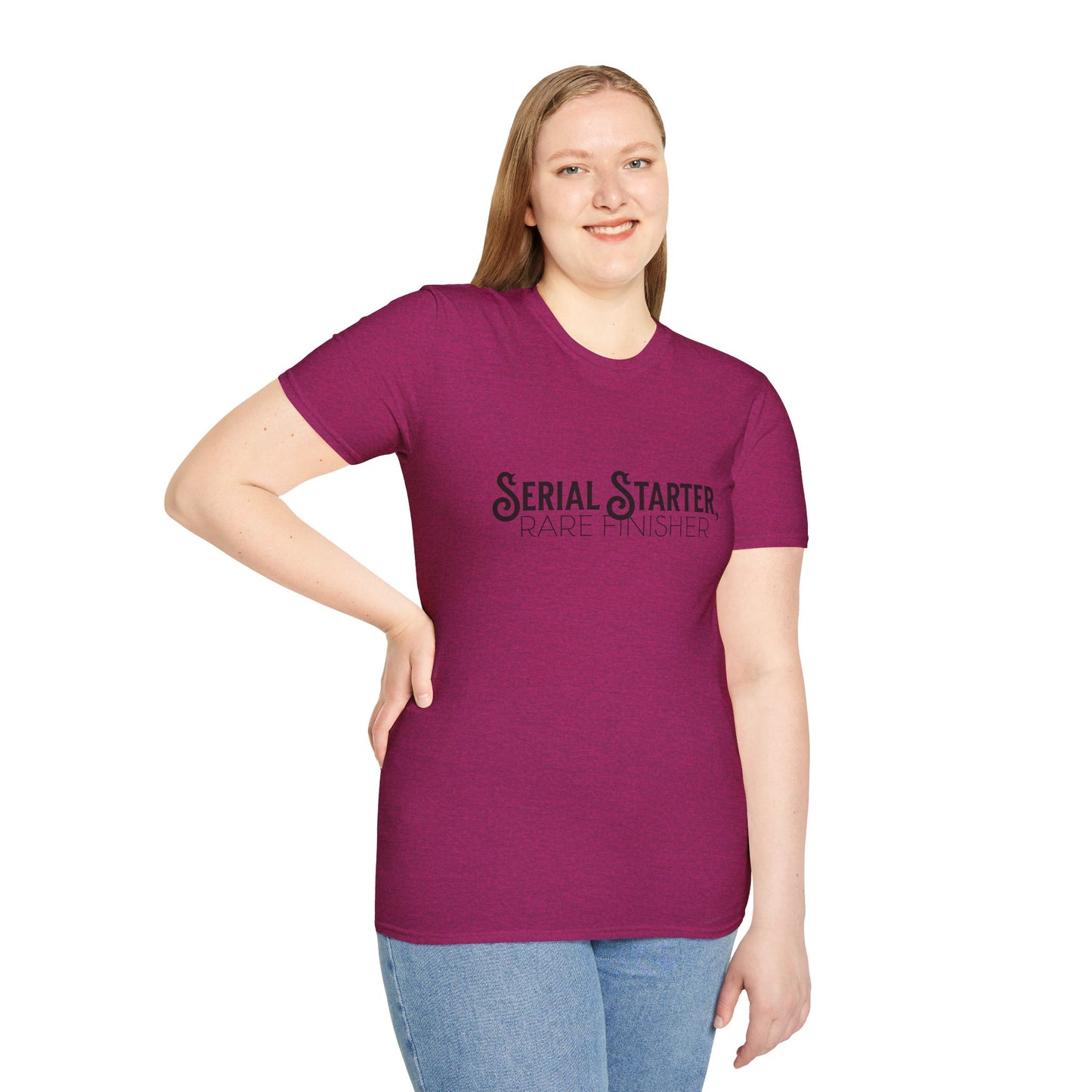 Serial Starter, Rare Finisher Unisex Graphic T-Shirt