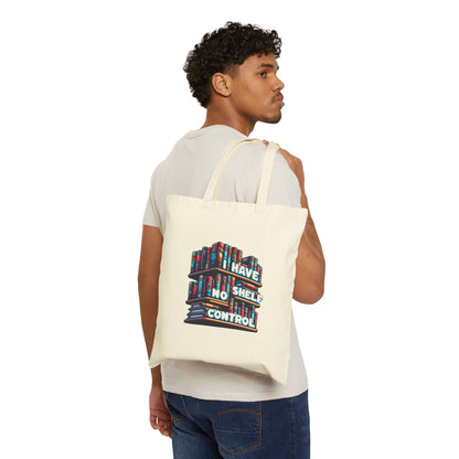No Shelf Control Cotton Canvas Tote Bag