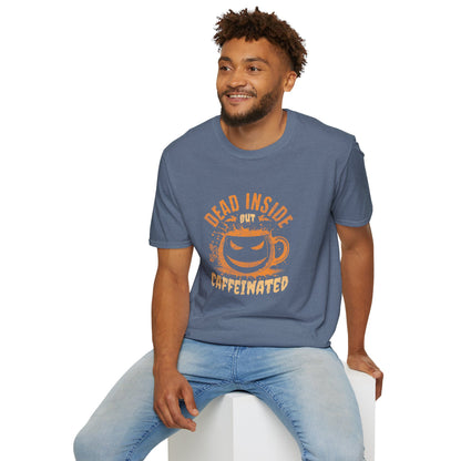 Dead Inside But Caffeinated Unisex Graphic T-Shirt