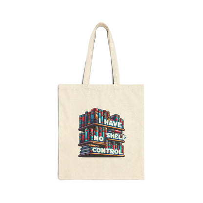 No Shelf Control Cotton Canvas Tote Bag