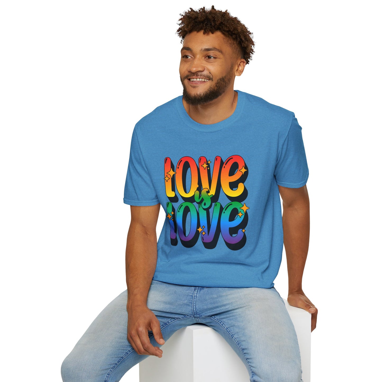 Love is Love Rainbow Unisex Graphic T-Shirt