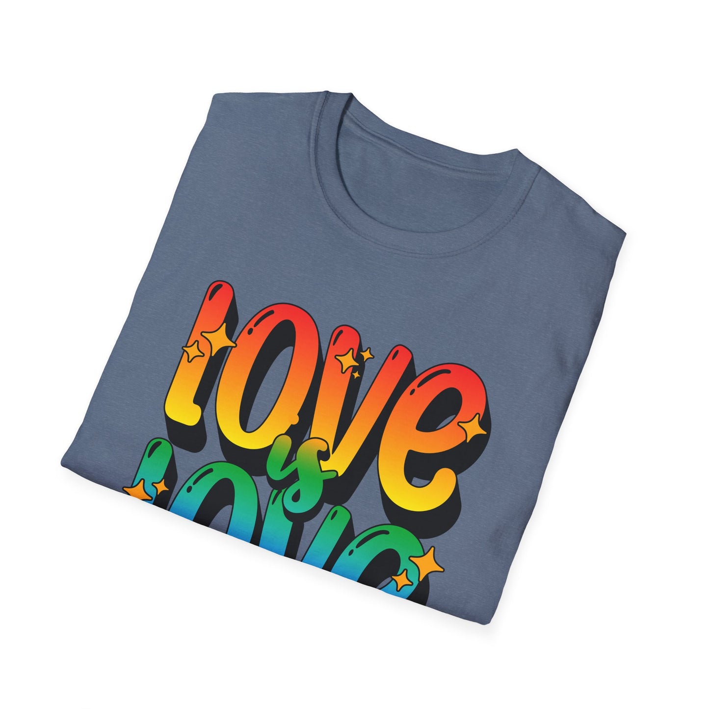 Love is Love Rainbow Unisex Graphic T-Shirt