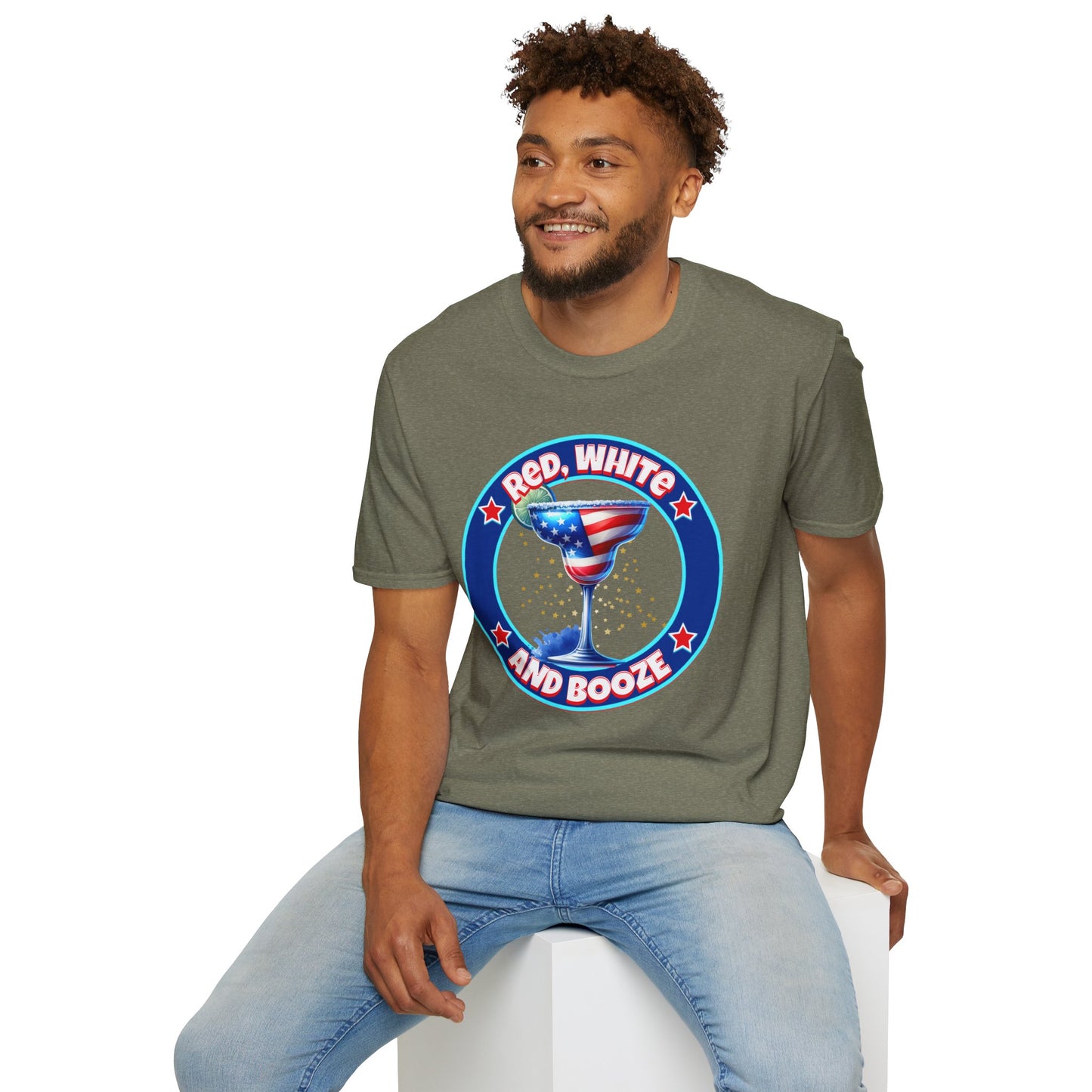 Red, White and Booze Unisex Graphic T-Shirt