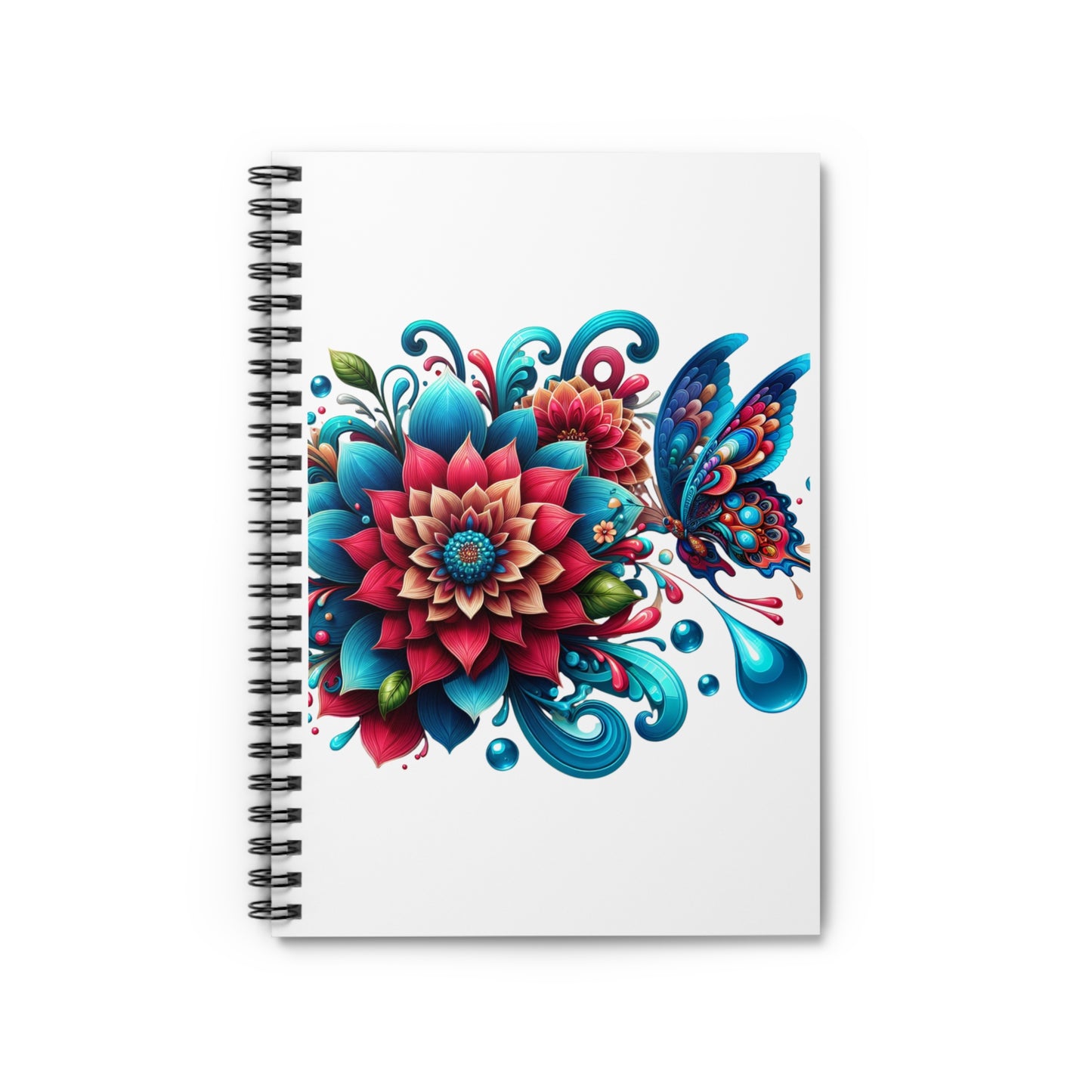 Floral Drops Spiral Notebook Journal