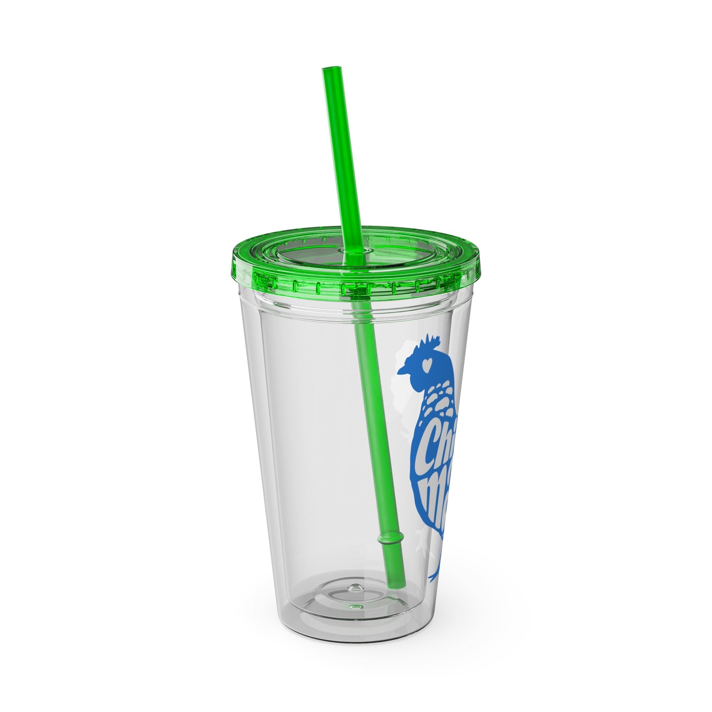 Chicken Mama 16oz Insulated Tumbler with Straw