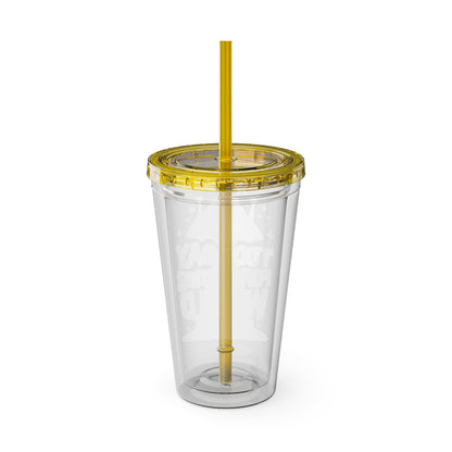 Too Gay for This World 16oz. Insulated Tumbler with Straw