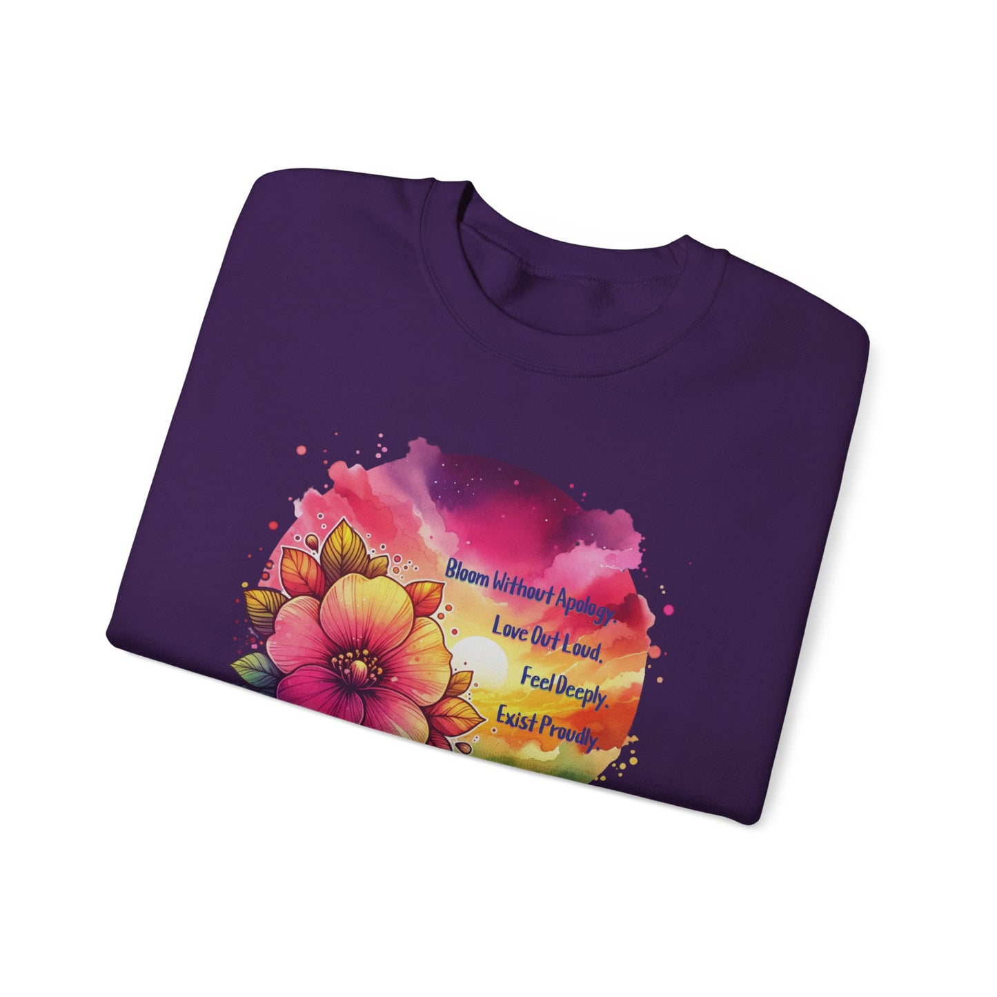 Bloom Without Apology Unisex Crewneck Sweatshirt