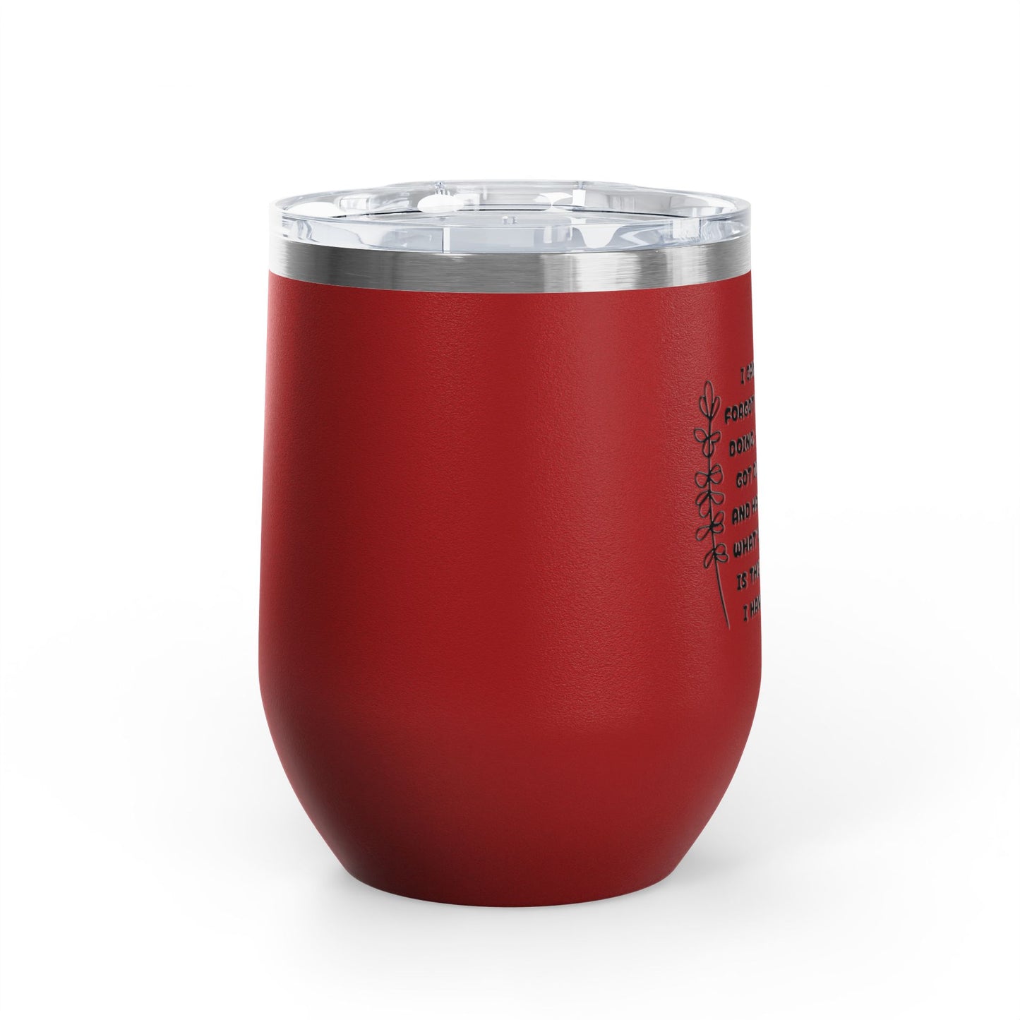 Scatterbrain 12oz Insulated Wine Tumbler