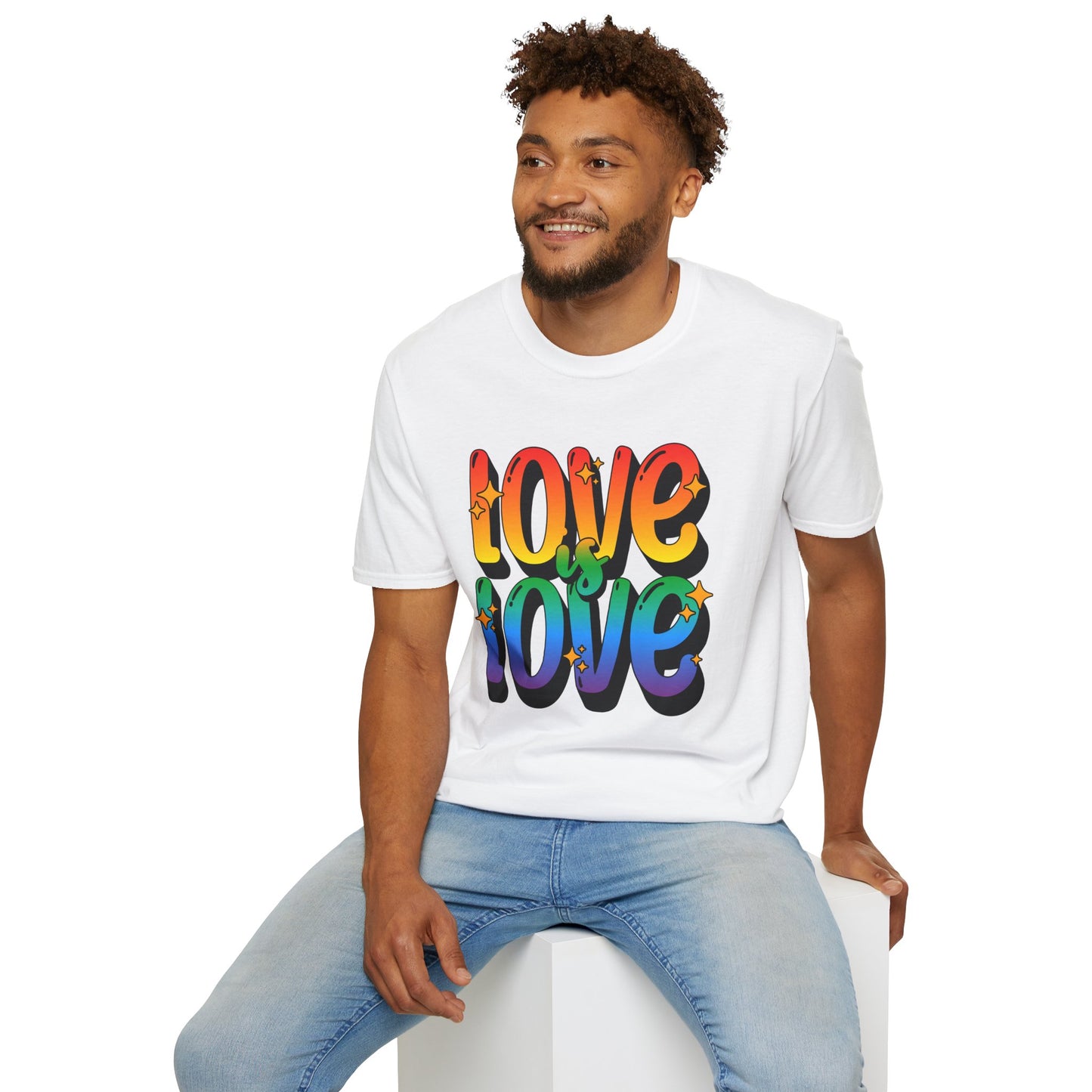 Love is Love Rainbow Unisex Graphic T-Shirt