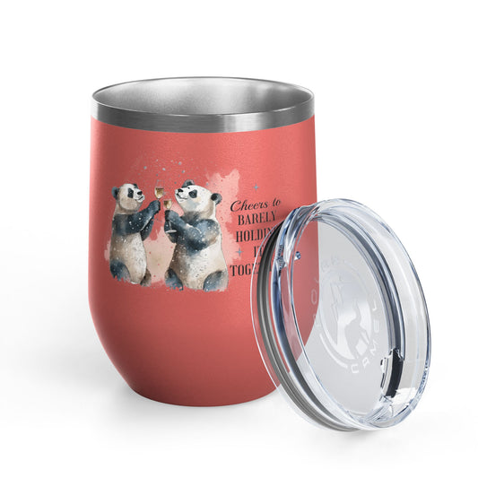Cheers to Barely Holding It Together 12oz Insulated Wine Tumbler