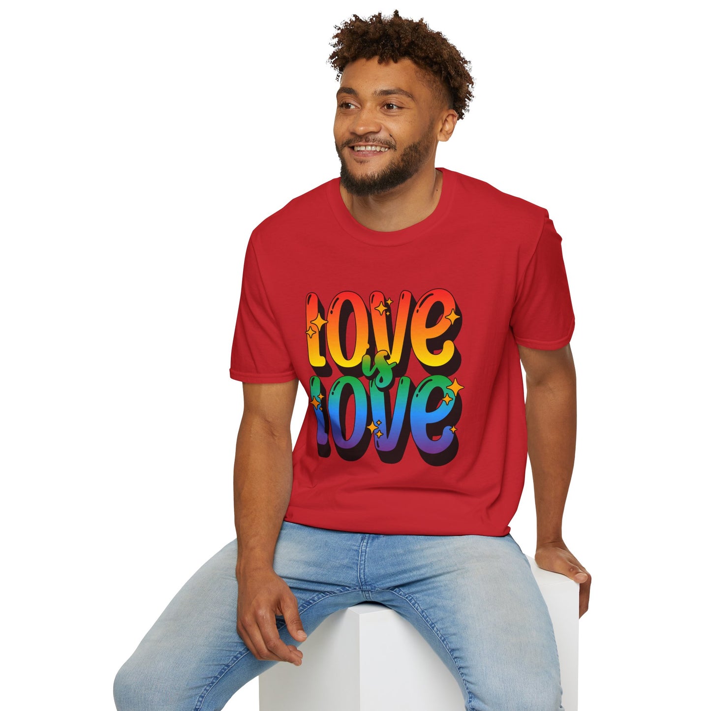 Love is Love Rainbow Unisex Graphic T-Shirt