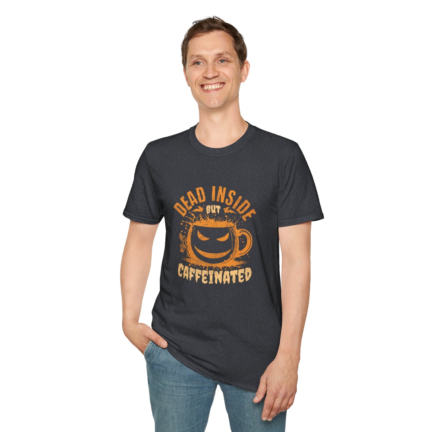 Dead Inside But Caffeinated Unisex Graphic T-Shirt