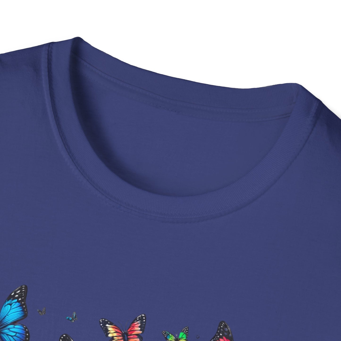 Colorful Butterfly Cluster Unisex Graphic T-Shirt