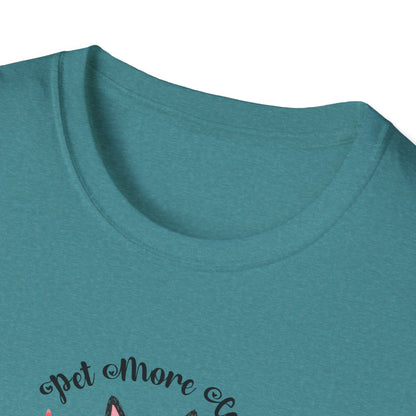 Pet More Cats Give Less F*cks Unisex T-Shirt