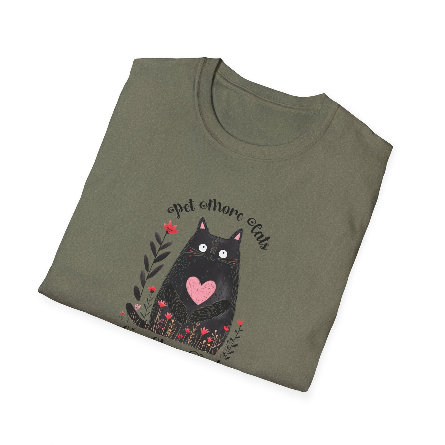 Pet More Cats Give Less F*cks Unisex T-Shirt