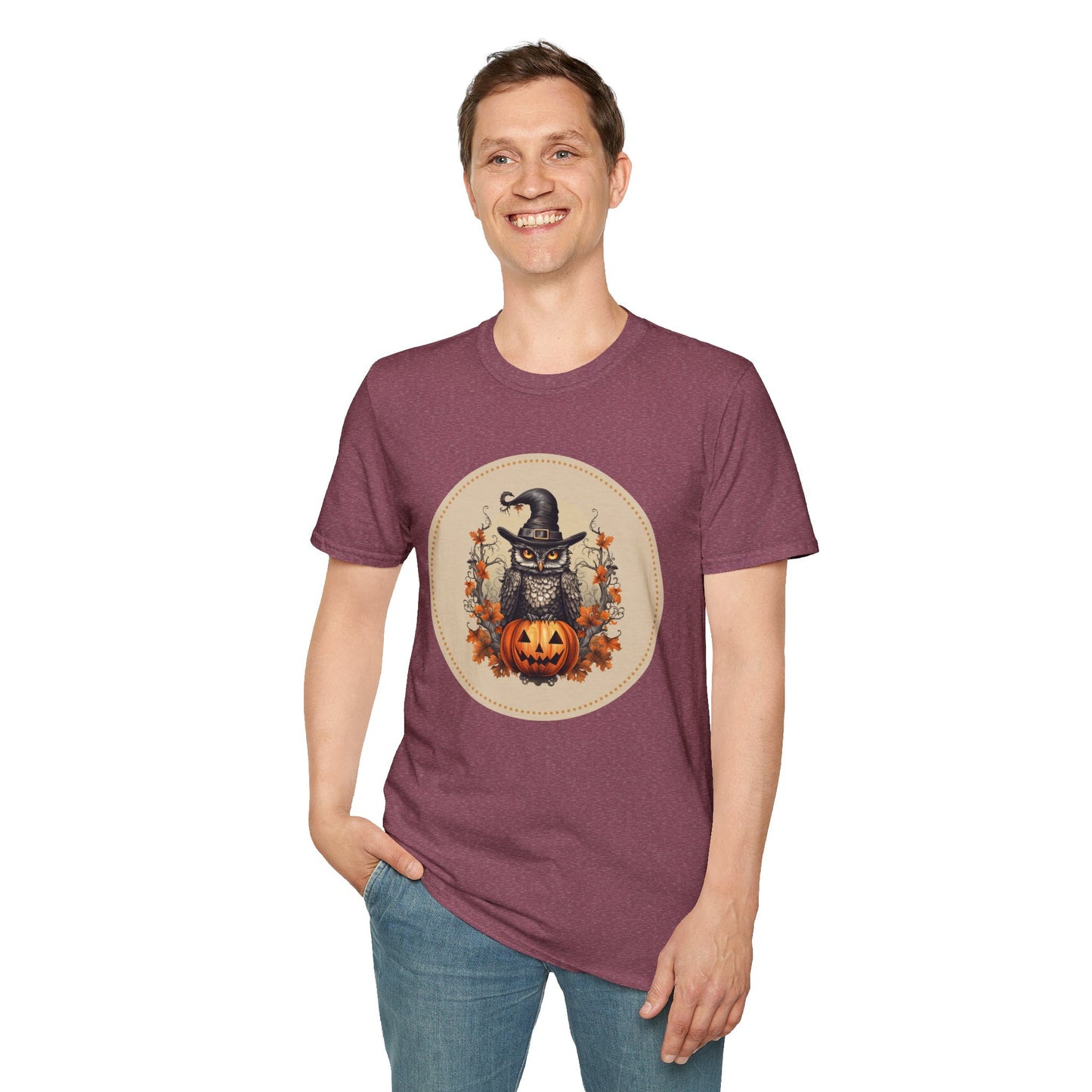 Halloween Owl Unisex Graphic T-Shirt