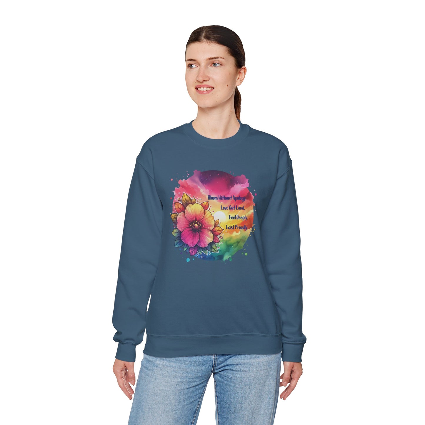 Bloom Without Apology Unisex Crewneck Sweatshirt