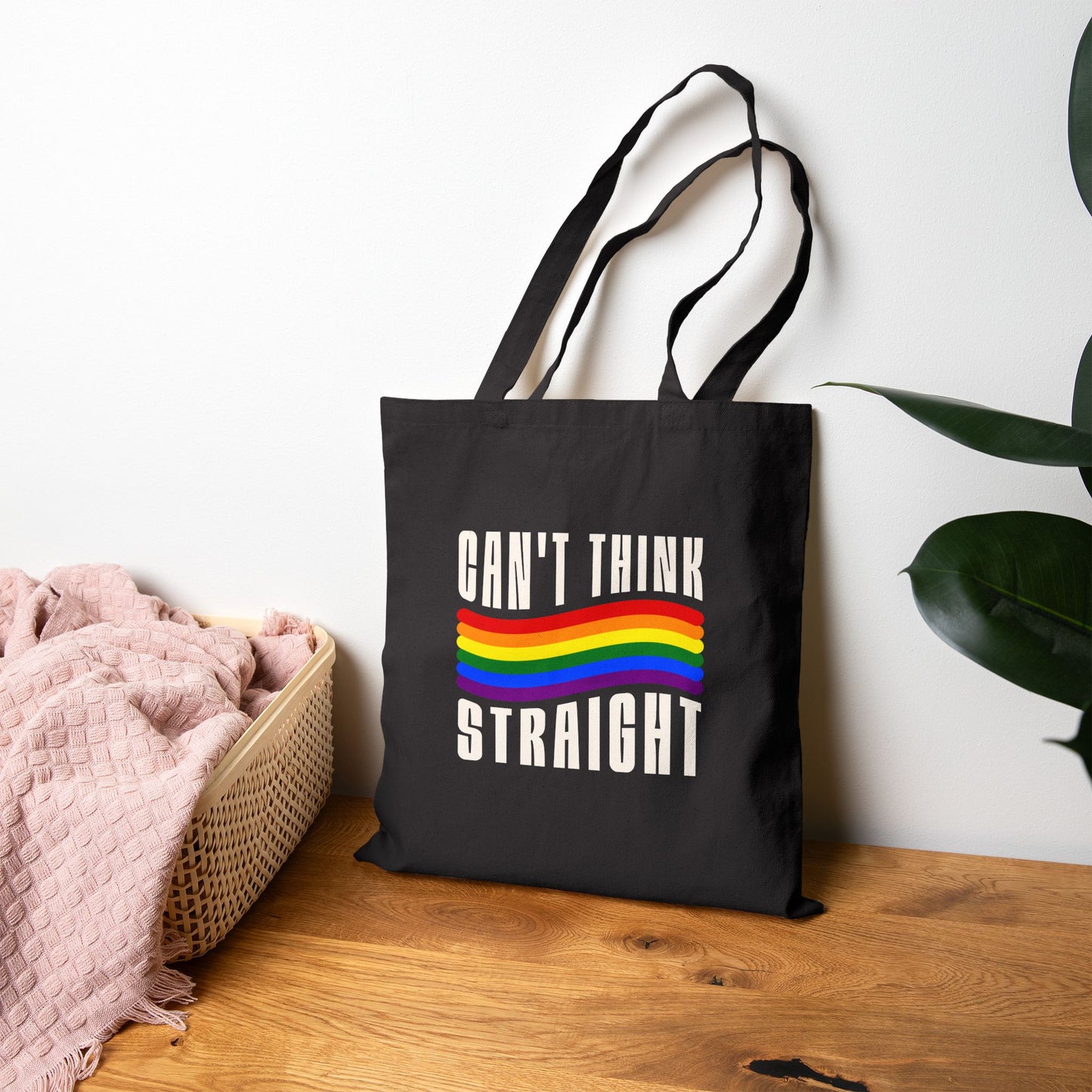 Can't Think Straight Cotton Canvas Tote Bag