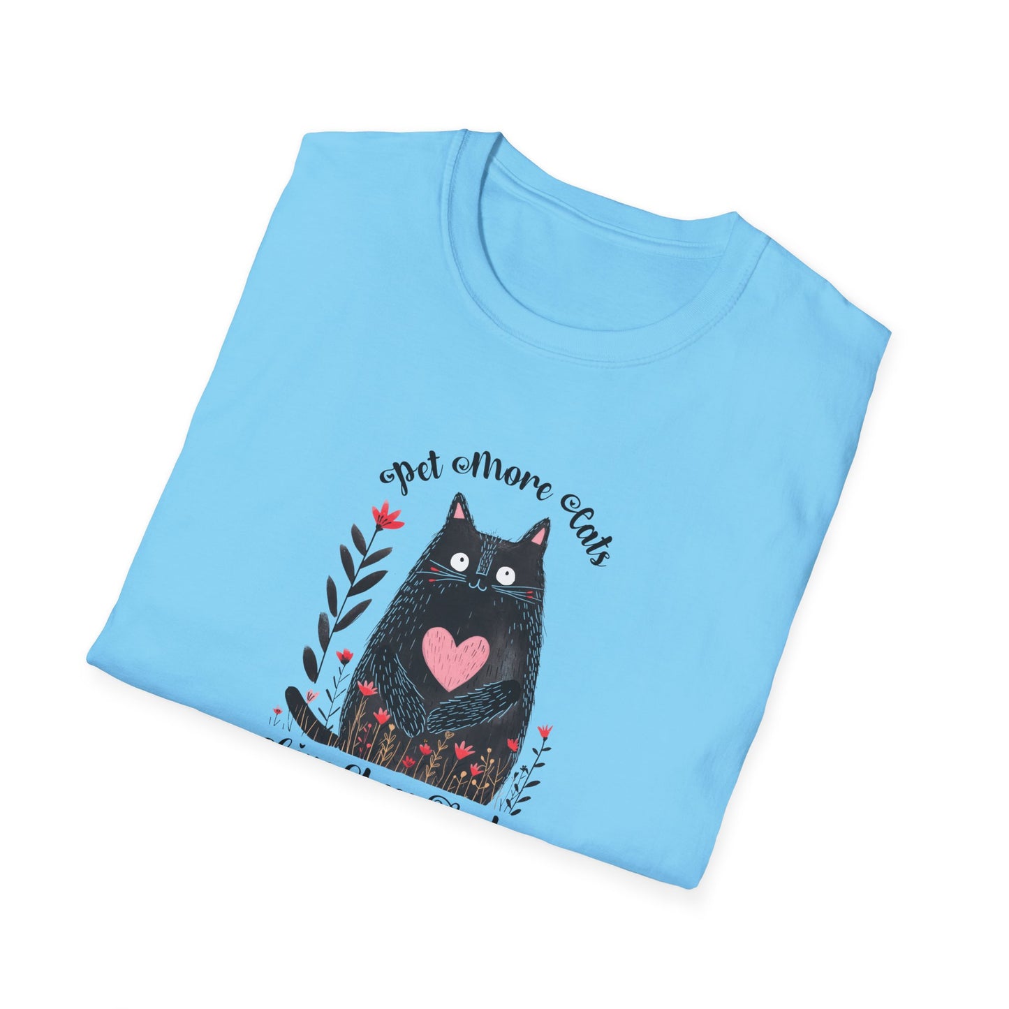Pet More Cats Give Less F*cks Unisex T-Shirt