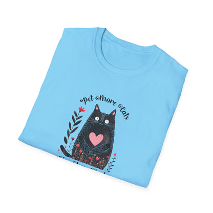 Pet More Cats Give Less F*cks Unisex T-Shirt