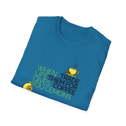 Trade Lemons for Coffee Unisex Graphic T-Shirt